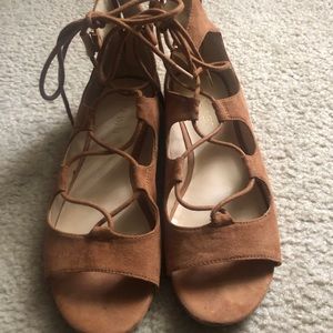 7M Nine West lace up sandals